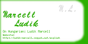 marcell ludik business card